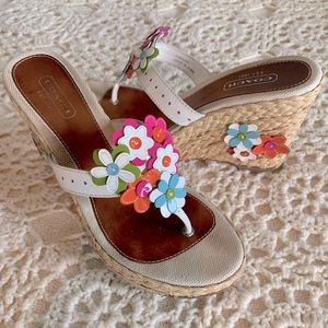 Coach Jesica Wedge Sandals - Sz 8.5